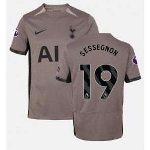 Lacne Muži Futbalové dres Tottenham Hotspur Ryan Sessegnon #19 2023-24 Krátky Rukáv - Tretina